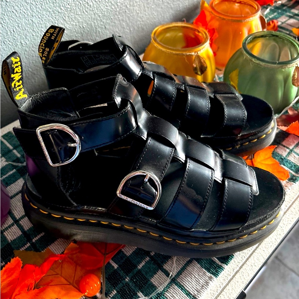 Doc Martens Mackaye gladiator sandals.  Please see photos.